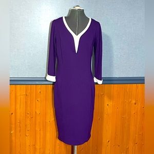 EUC- Mushare long sleeve purple dress size XL